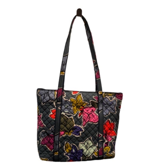 Vera Bradley Handbags - Sale! Vera Bradley iconic deluxe Vera Tote Shoulder Shop Bag, Falling Flowers